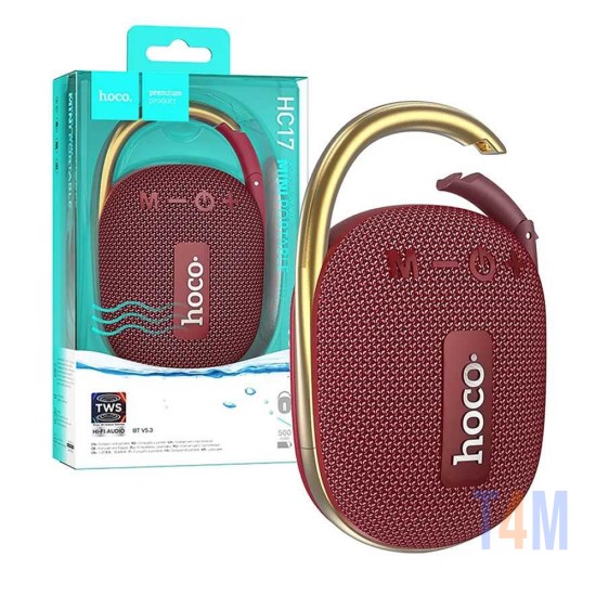 Hoco Wireless Speaker HC17 Easy joy Wine Red